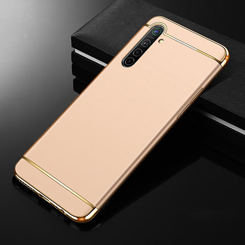 Luxury Metal Frame and Plastic Back Cover Case M01 for Oppo K5 Gold