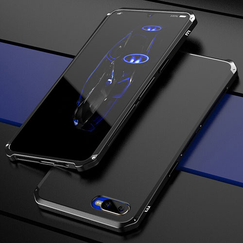 Luxury Metal Frame and Plastic Back Cover Case M01 for Oppo R17 Neo Black