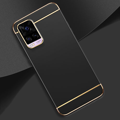 Luxury Metal Frame and Plastic Back Cover Case M01 for Vivo V20 Pro 5G Black