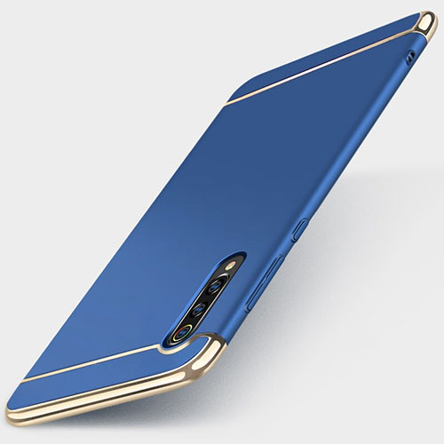 Luxury Metal Frame and Plastic Back Cover Case M01 for Xiaomi Mi A3 Lite Blue