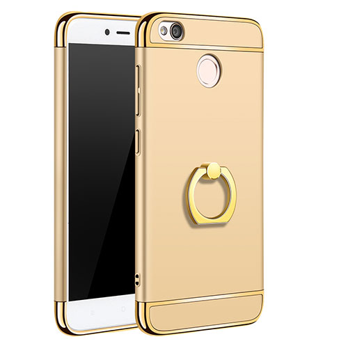 Luxury Metal Frame and Plastic Back Cover Case M01 for Xiaomi Redmi 4X Gold