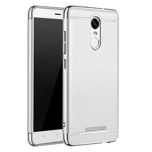 Luxury Metal Frame and Plastic Back Cover Case M01 for Xiaomi Redmi Note 3 Pro Silver