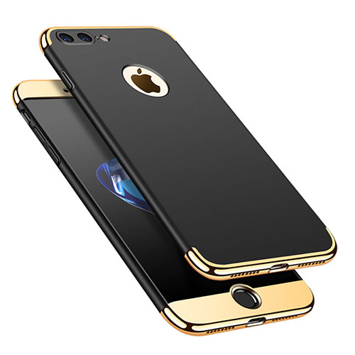 Luxury Metal Frame and Plastic Back Cover Case M02 for Apple iPhone 7 Plus Black