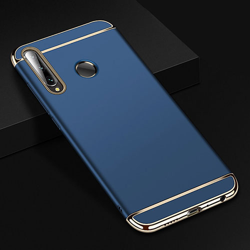 Luxury Metal Frame and Plastic Back Cover Case T01 for Huawei Honor 20i Blue