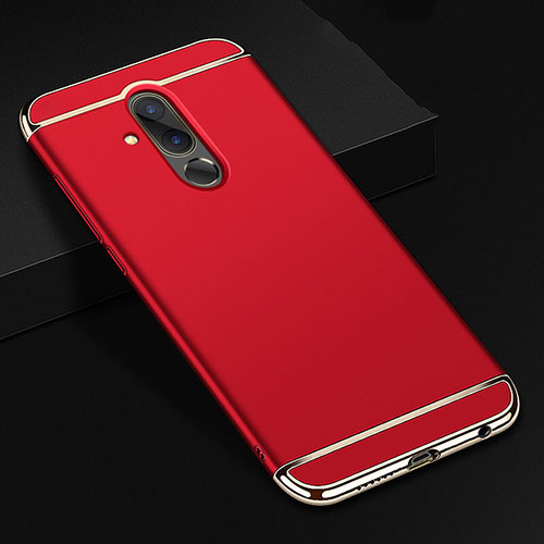 Luxury Metal Frame and Plastic Back Cover Case T01 for Huawei Mate 20 Lite Red