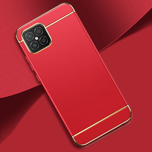 Luxury Metal Frame and Plastic Back Cover Case T01 for Huawei Nova 8 SE 5G Red