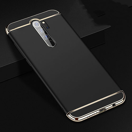 Luxury Metal Frame and Plastic Back Cover Case T01 for Xiaomi Redmi Note 8 Pro Black