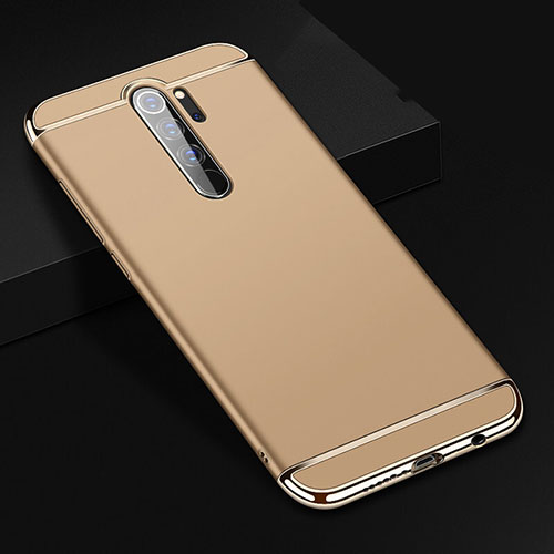 Luxury Metal Frame and Plastic Back Cover Case T01 for Xiaomi Redmi Note 8 Pro Gold