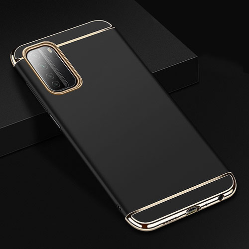 Luxury Metal Frame and Plastic Back Cover Case T02 for Huawei P40 Lite 5G Black