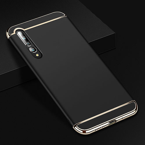 Luxury Metal Frame and Plastic Back Cover Case T02 for Xiaomi Mi 10 Pro Black