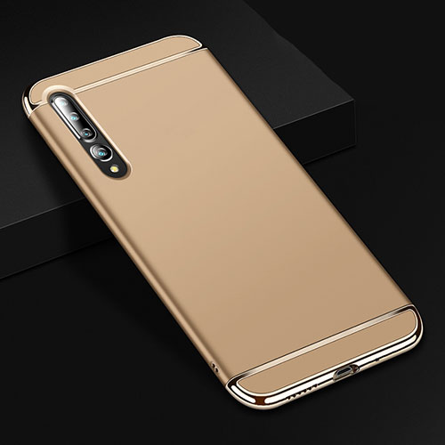 Luxury Metal Frame and Plastic Back Cover Case T02 for Xiaomi Mi 10 Pro Gold
