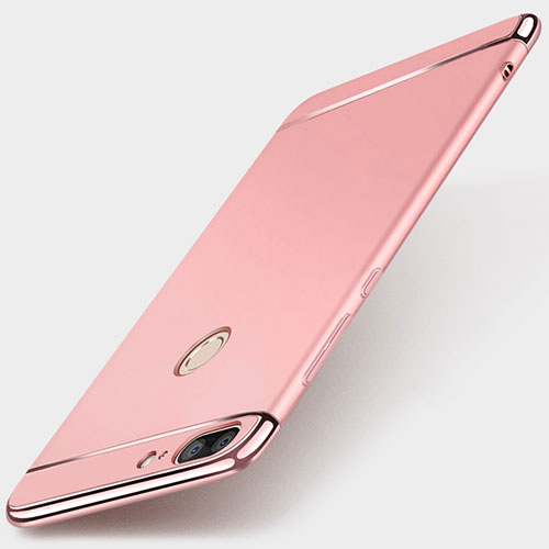 Luxury Metal Frame and Plastic Back Cover for Huawei Honor 9 Lite Pink