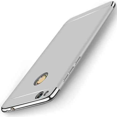 Luxury Metal Frame and Plastic Back Cover for Huawei P8 Lite (2017) Silver