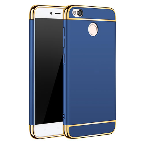 Luxury Metal Frame and Plastic Back Cover for Xiaomi Redmi 4X Blue