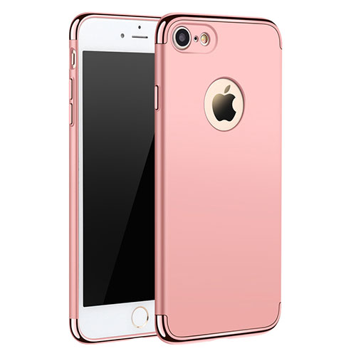 Luxury Metal Frame and Plastic Back Cover M01 for Apple iPhone 7 Rose Gold
