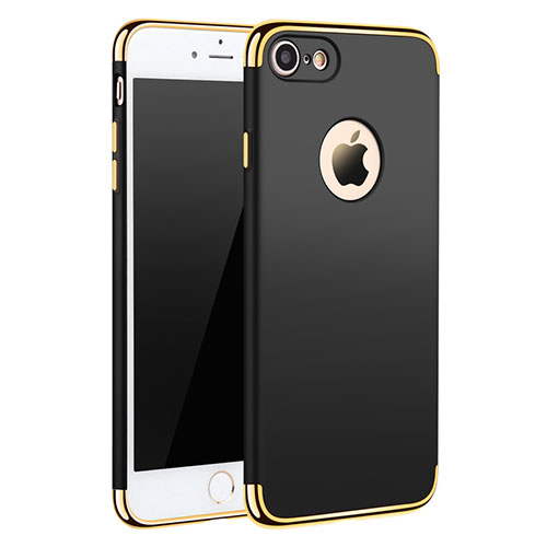 Luxury Metal Frame and Plastic Back Cover M01 for Apple iPhone SE (2020) Black