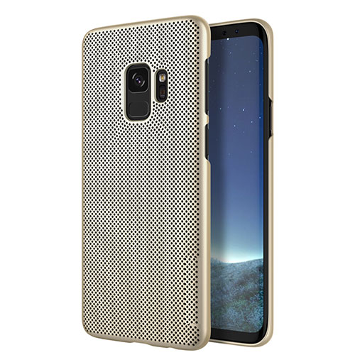 Mesh Hole Hard Rigid Cover for Samsung Galaxy S9 Gold