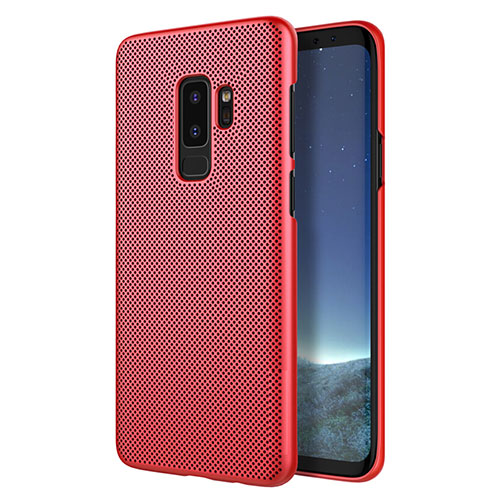 Mesh Hole Hard Rigid Cover for Samsung Galaxy S9 Plus Red
