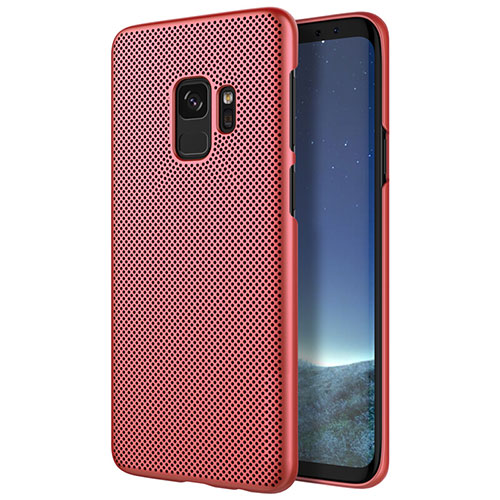 Mesh Hole Hard Rigid Cover for Samsung Galaxy S9 Red