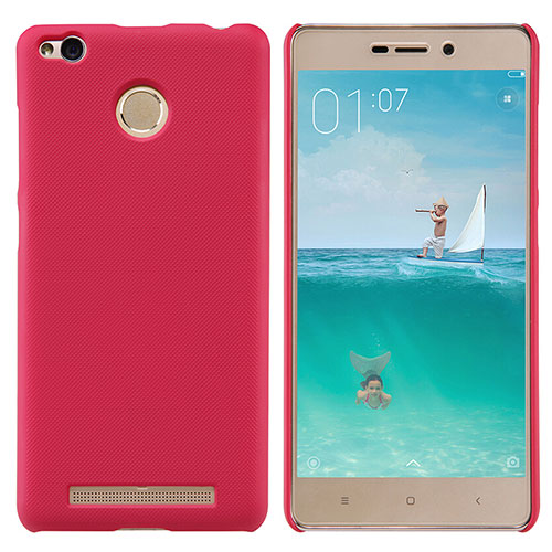 Mesh Hole Hard Rigid Cover for Xiaomi Redmi 3X Red