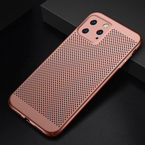 Mesh Hole Hard Rigid Snap On Case Cover for Apple iPhone 11 Pro Max Rose Gold