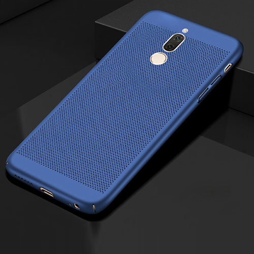 Mesh Hole Hard Rigid Snap On Case Cover for Huawei G10 Blue