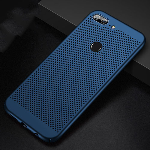 Mesh Hole Hard Rigid Snap On Case Cover for Huawei Honor 9 Lite Blue