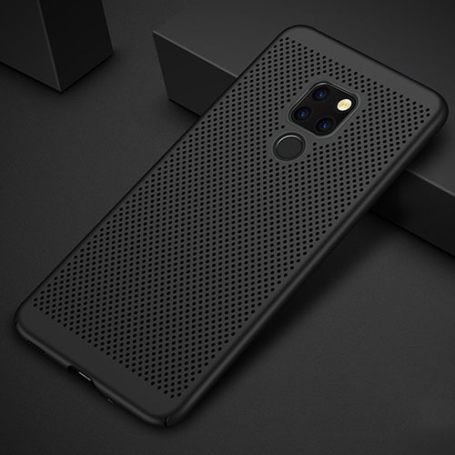 Mesh Hole Hard Rigid Snap On Case Cover for Huawei Mate 20 Black