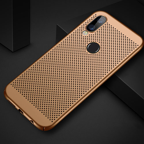 Mesh Hole Hard Rigid Snap On Case Cover for Huawei P20 Lite Gold