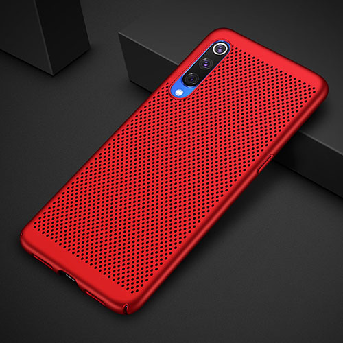 Mesh Hole Hard Rigid Snap On Case Cover for Xiaomi Mi 9 Pro Red