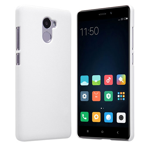 Mesh Hole Hard Rigid Snap On Case Cover for Xiaomi Redmi 4 Standard Edition White