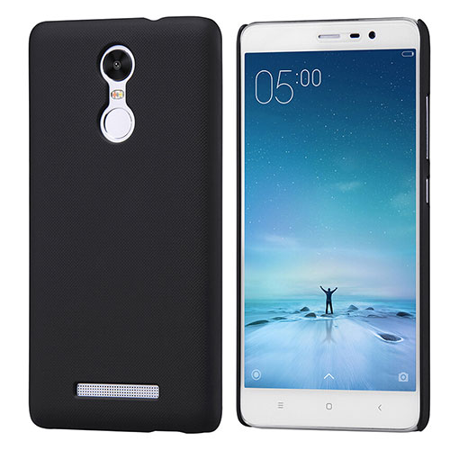 Mesh Hole Hard Rigid Snap On Case Cover for Xiaomi Redmi Note 3 Pro Black