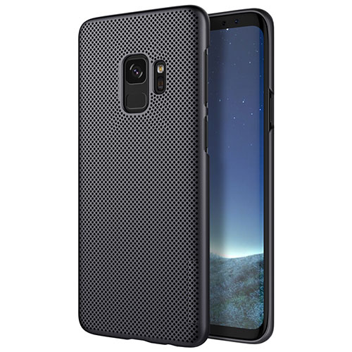 Mesh Hole Hard Rigid Snap On Case Cover M01 for Samsung Galaxy S9 Black