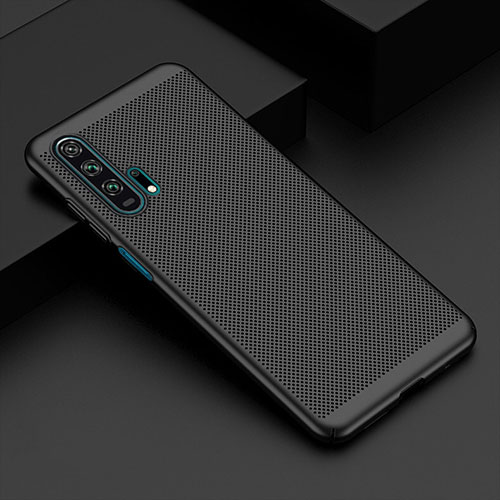 Mesh Hole Hard Rigid Snap On Case Cover W01 for Huawei Honor 20 Pro Black