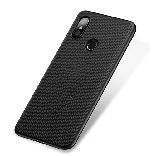 Mesh Hole Hard Rigid Snap On Case Cover W01 for Xiaomi Mi 8 Black