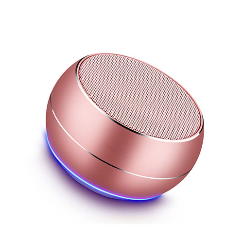 Mini Wireless Bluetooth Speaker Portable Stereo Super Bass Loudspeaker Rose Gold