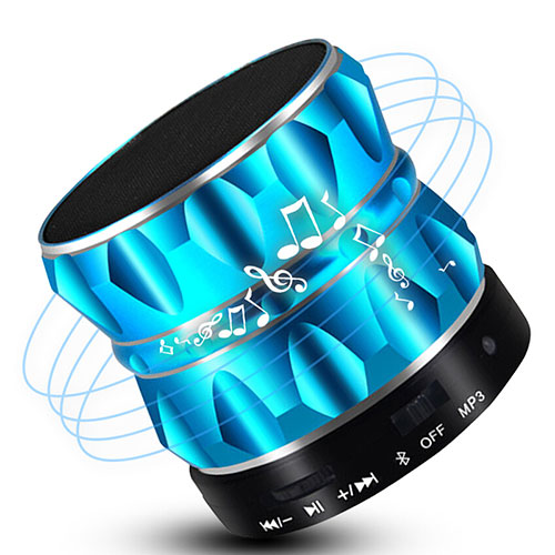 Mini Wireless Bluetooth Speaker Portable Stereo Super Bass Loudspeaker S13 Sky Blue