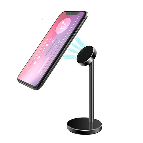 Mount Magnetic Smartphone Stand Cell Phone Holder for Desk Universal B05 Black