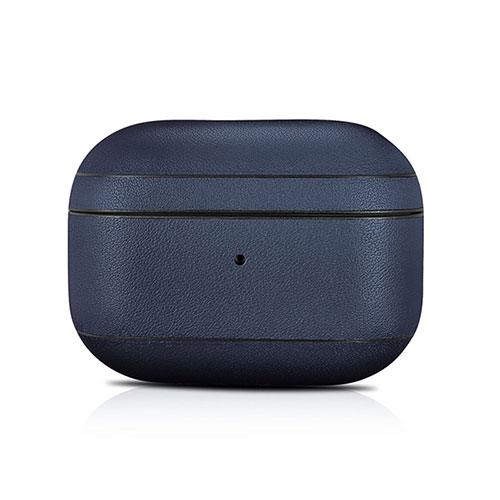 Protective Leather Case Skin for OnePlus AirPods Pro Charging Box for Apple AirPods Pro Blue