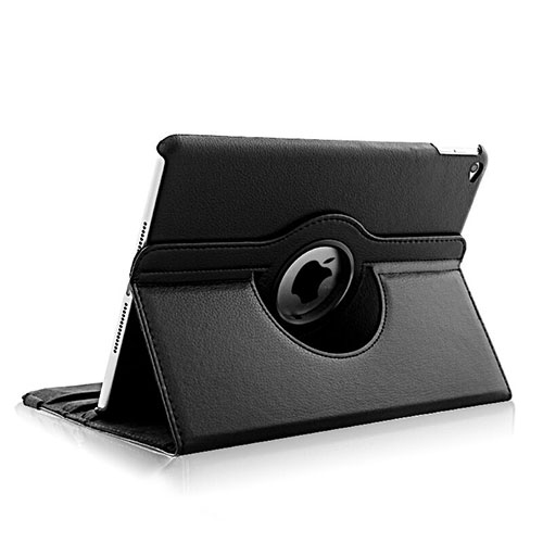 Rotating Stands Flip Leather Case for Apple iPad Air 2 Black