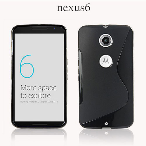 S-Line Gel Soft Case for Google Nexus 6 Black