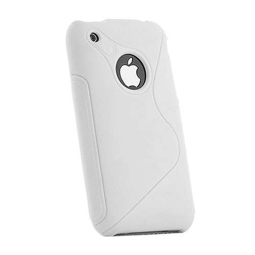 S-Line Silicone Gel Soft Cover for Apple iPhone 3G 3GS White