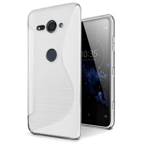 S-Line Transparent Gel Soft Case Cover for Sony Xperia XZ2 Compact Clear