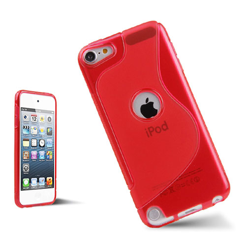 S-Line Transparent Gel Soft Case for Apple iPod Touch 5 Red