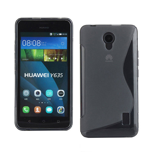 S-Line Transparent Gel Soft Case for Huawei Ascend Y635 Dual SIM Gray