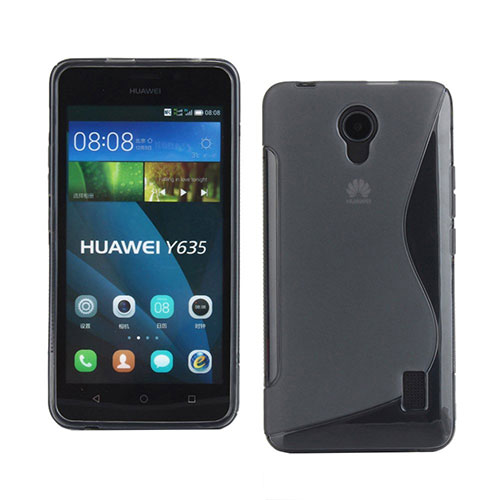 S-Line Transparent Gel Soft Case for Huawei Ascend Y635 Gray