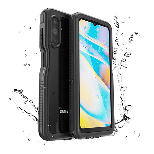 Silicone and Plastic Waterproof Cover Case 360 Degrees Underwater Shell for Samsung Galaxy A13 5G Black