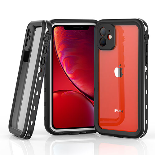 Silicone and Plastic Waterproof Cover Case 360 Degrees Underwater Shell W03 for Apple iPhone 11 Silver