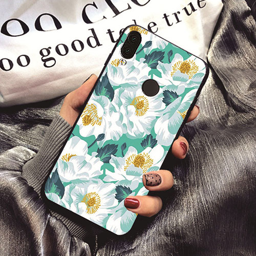 Silicone Candy Rubber Flowers Soft Case for Huawei Nova 3e Mixed