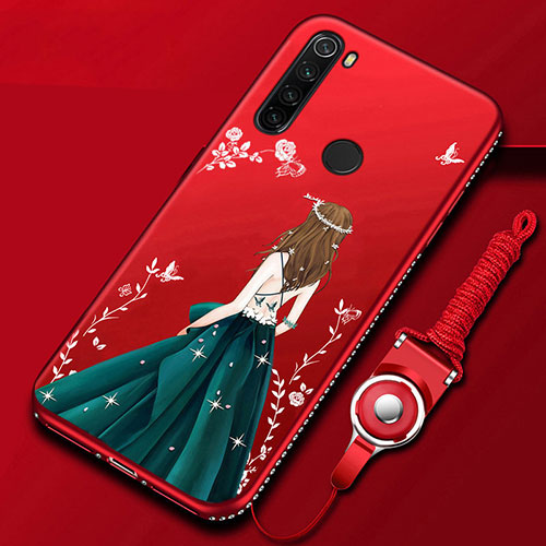 Silicone Candy Rubber Gel Dress Party Girl Soft Case Cover for Xiaomi Redmi Note 8 (2021) Mixed